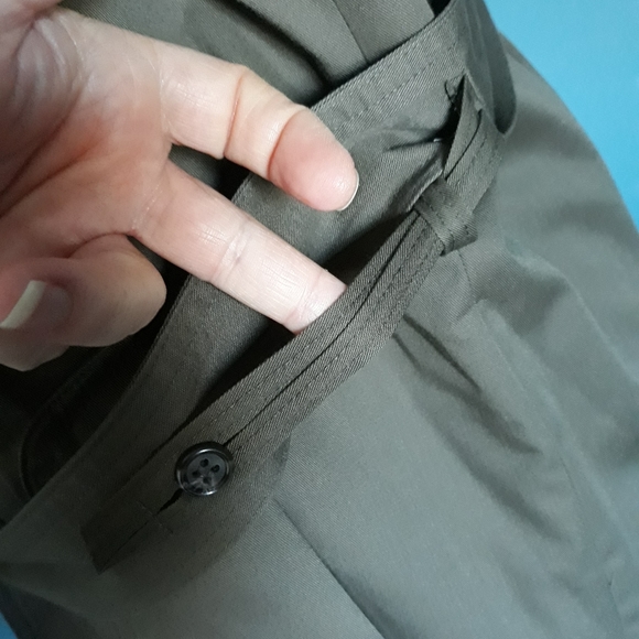 Erba 🧨Travel Harry Rosen khaki Trench Coat 38 Petit - Picture 9 of 15